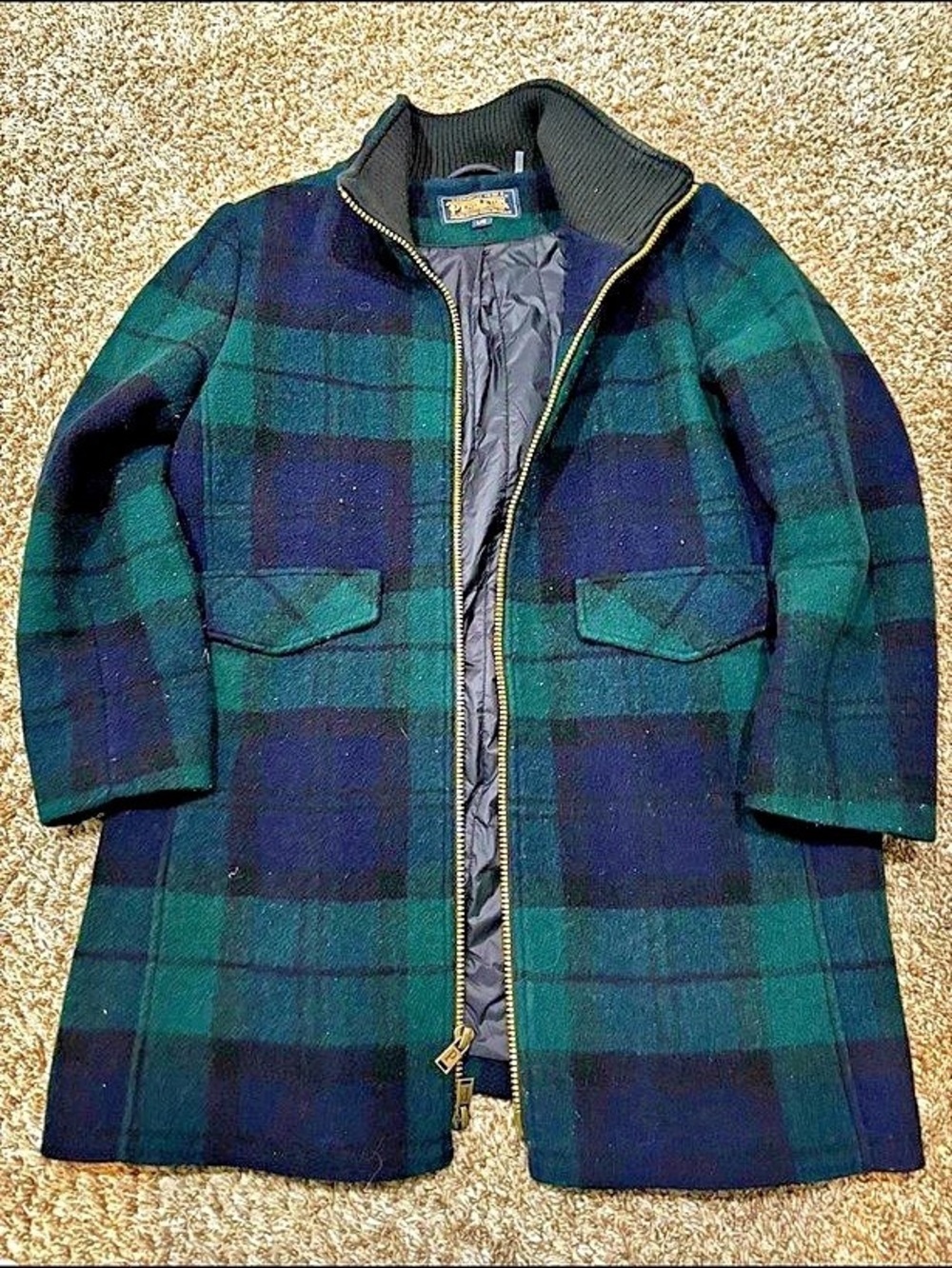 Women’s Pendleton Plaid Wool-Blend Coat Size Large